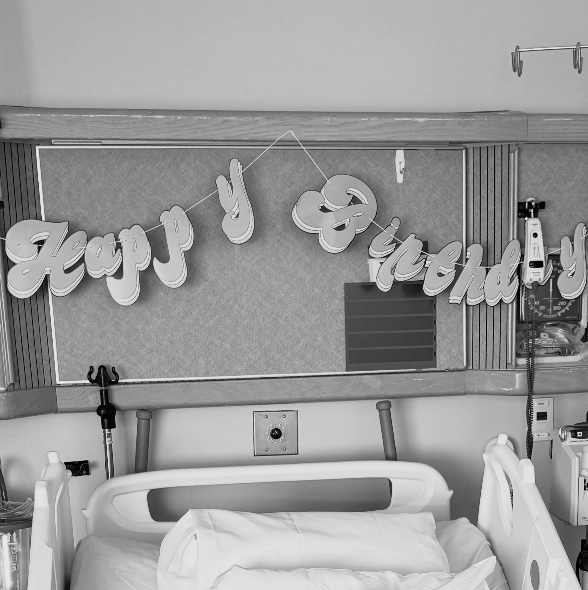 A hospital room with a