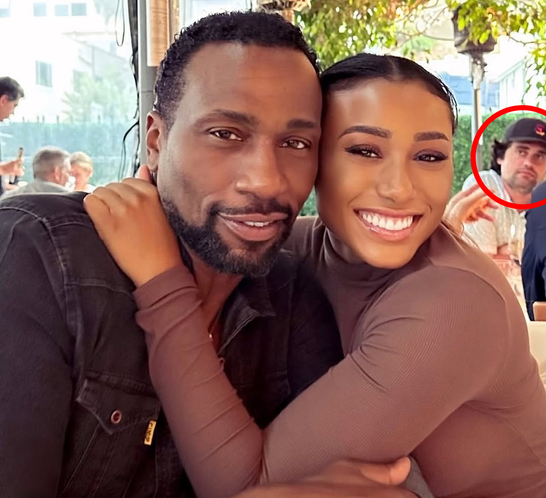 Nick Reiner spotted in background of Cynthia Bailey photo.