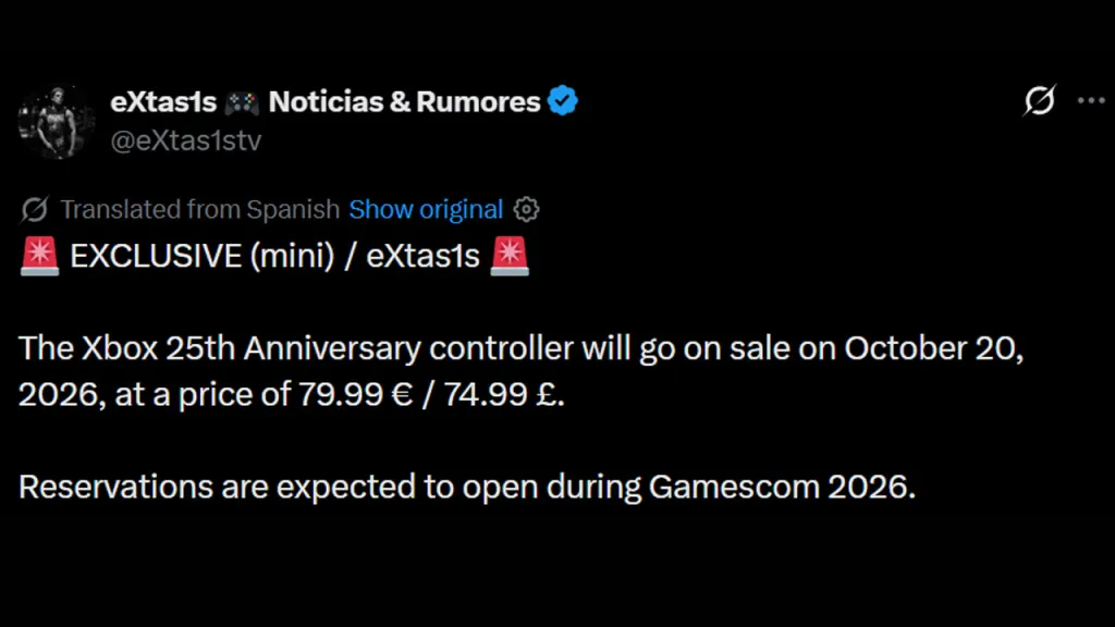 Xbox 25th Anniversary Controller Price Leak