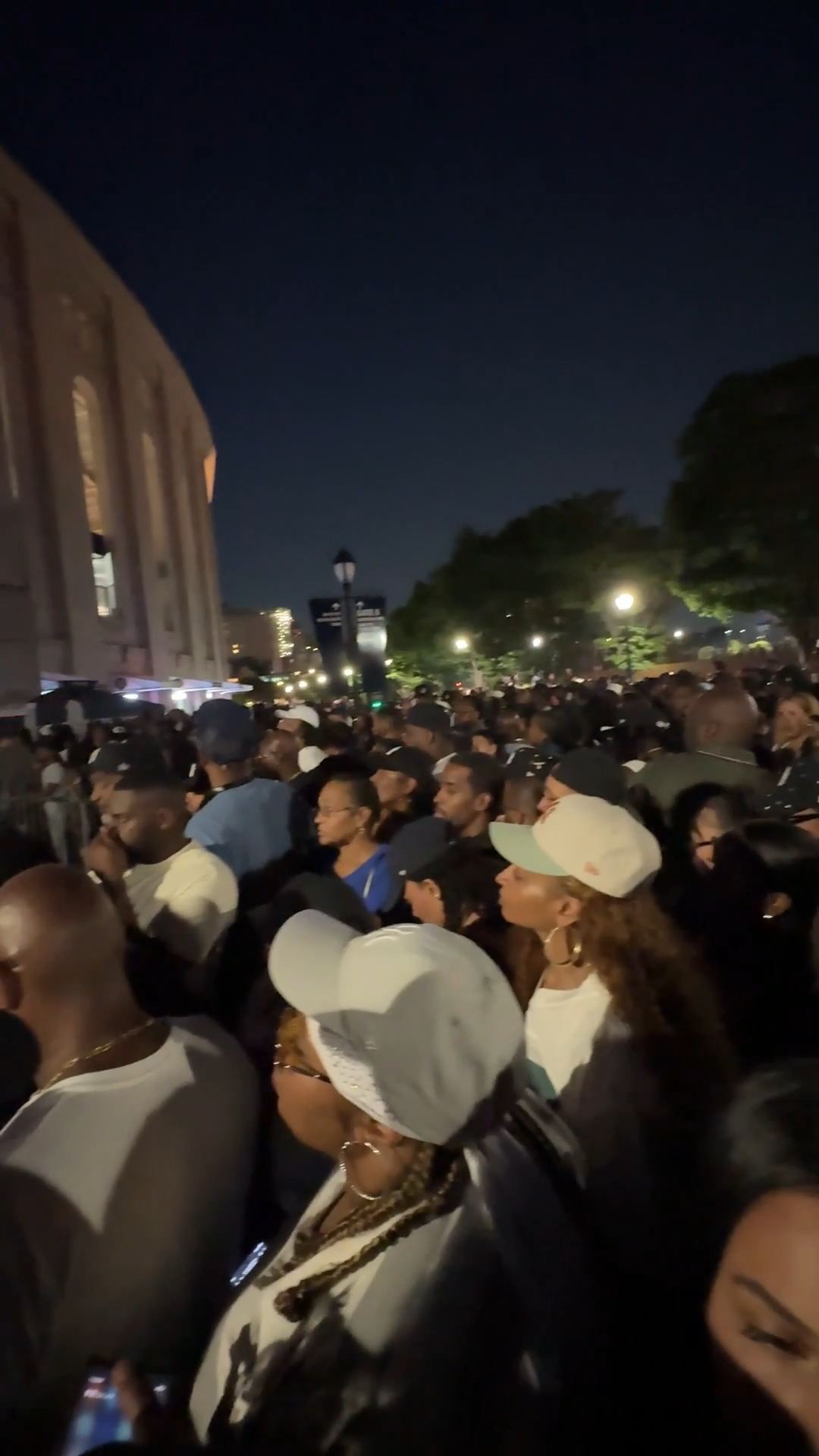 Thousands of people stuck in line outside Yankee Stadium.