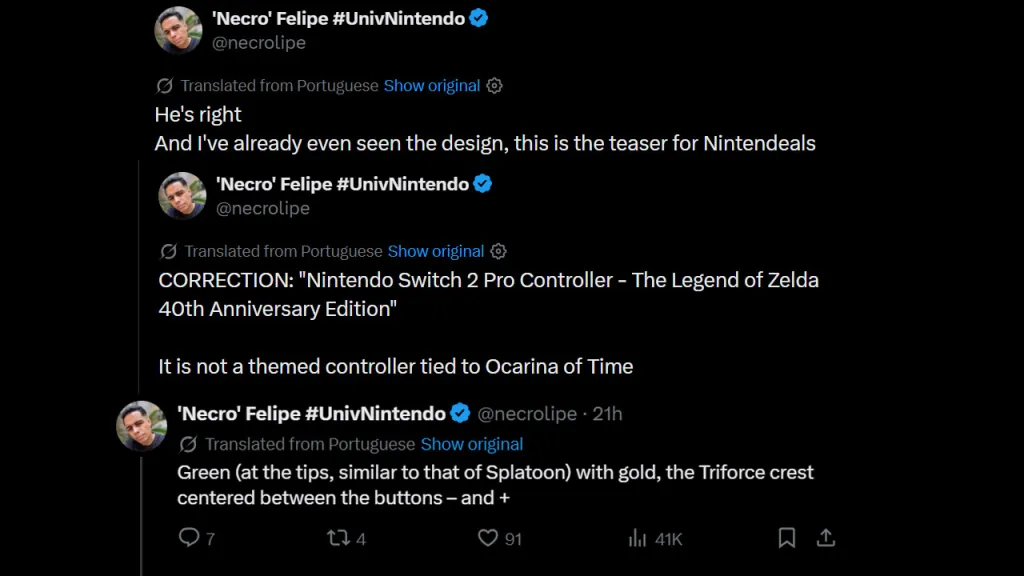 Zelda Pro Controller Leak 2