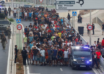 Spain Installs Floating Barrier in Ceuta After Influx of Migrants