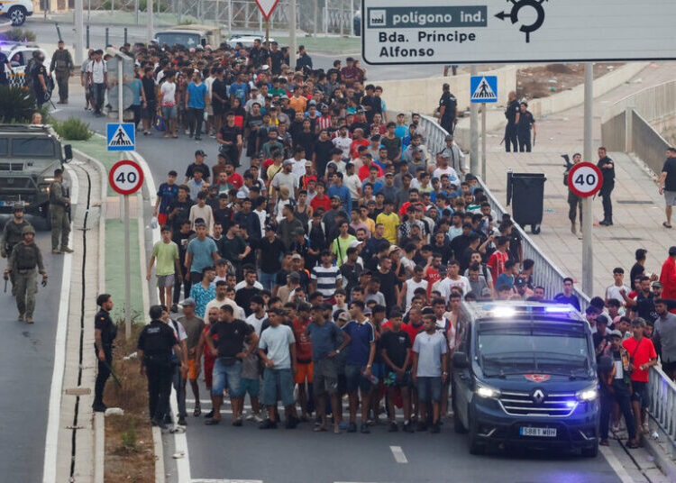 Spain Installs Floating Barrier in Ceuta After Influx of Migrants