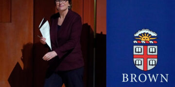 Brown’s President Will Resign After a Tenure That Included Trump Deal