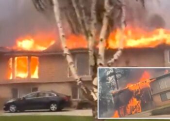 Raging wildfire torches Spokane homes, turns neighborhood into hellscape: terrifying video