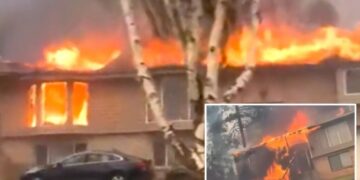 Raging wildfire torches Spokane homes, turns neighborhood into hellscape: terrifying video