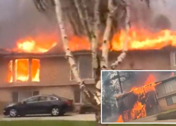 Raging wildfire torches Spokane homes, turns neighborhood into hellscape: terrifying video