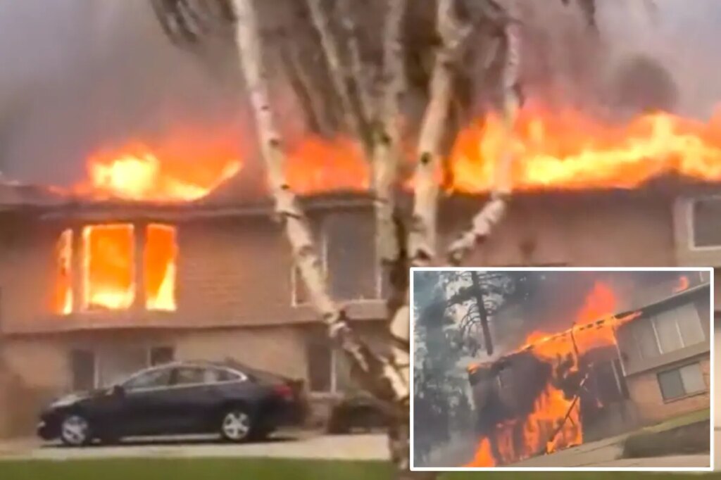 Raging wildfire torches Spokane homes, turns neighborhood into hellscape: terrifying video