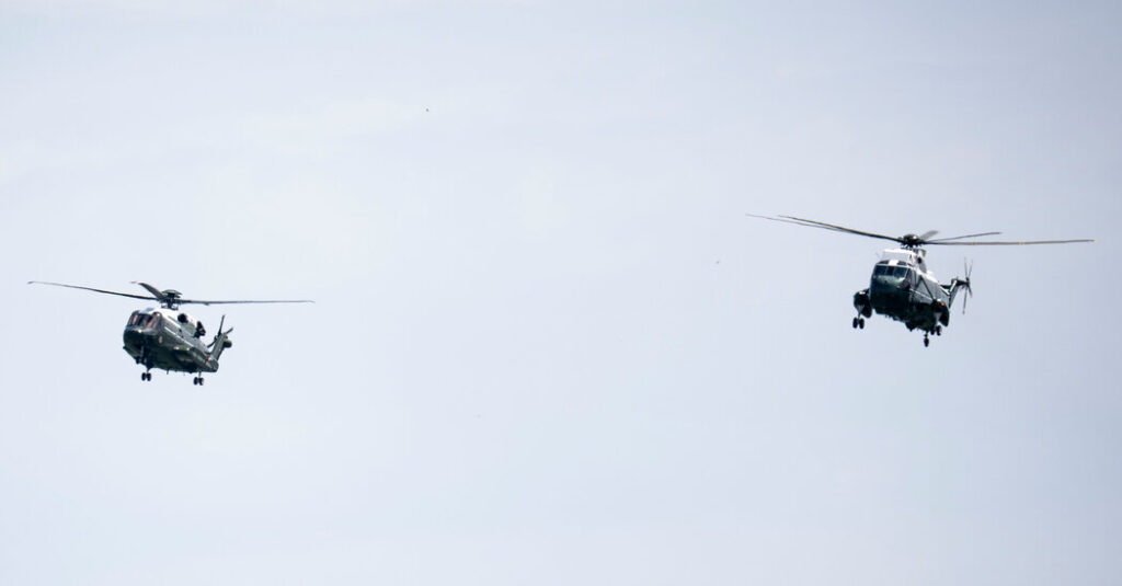 Helicopter Carrying Trump Flies Near Passenger Jet in Washington Airspace