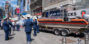 Why a Coast Guard Boat Came to Times Square