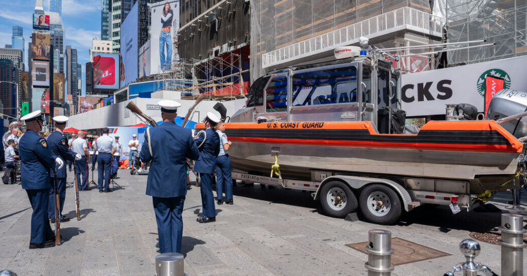 Why a Coast Guard Boat Came to Times Square