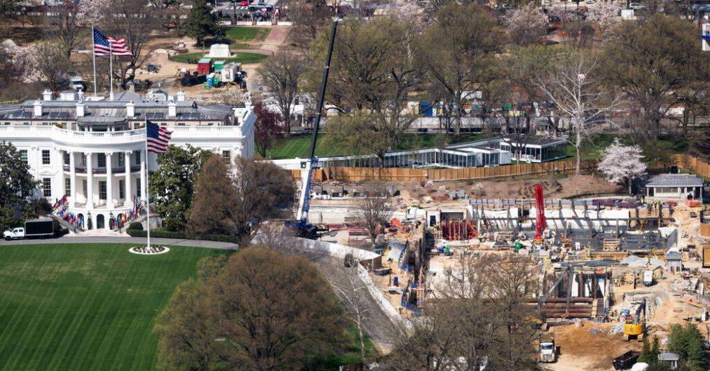 Chief Justice Declines to Halt Trump’s White House Ballroom Construction, for Now