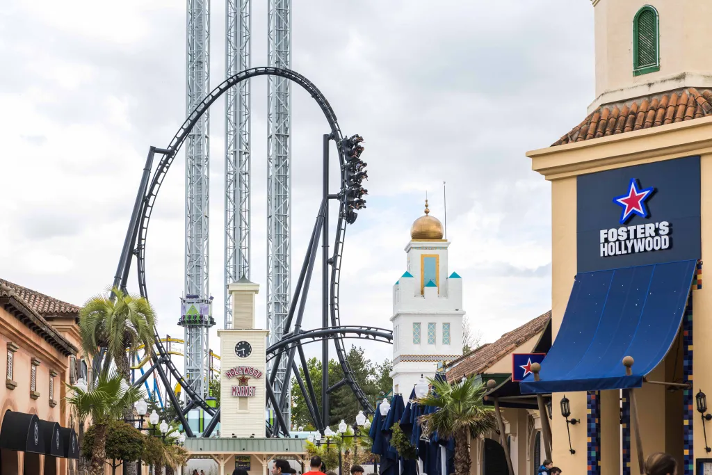 The roller coaster 
