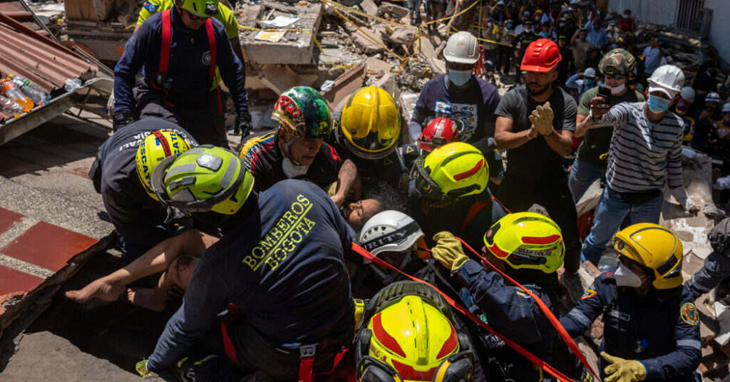 Shouting Names, Hoping for Replies and Digging for Survivors of Colombian Quake