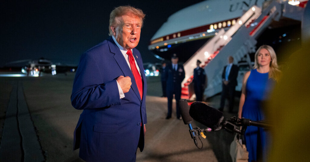 Trump Says Secret Service Ordered Air Force One Swap