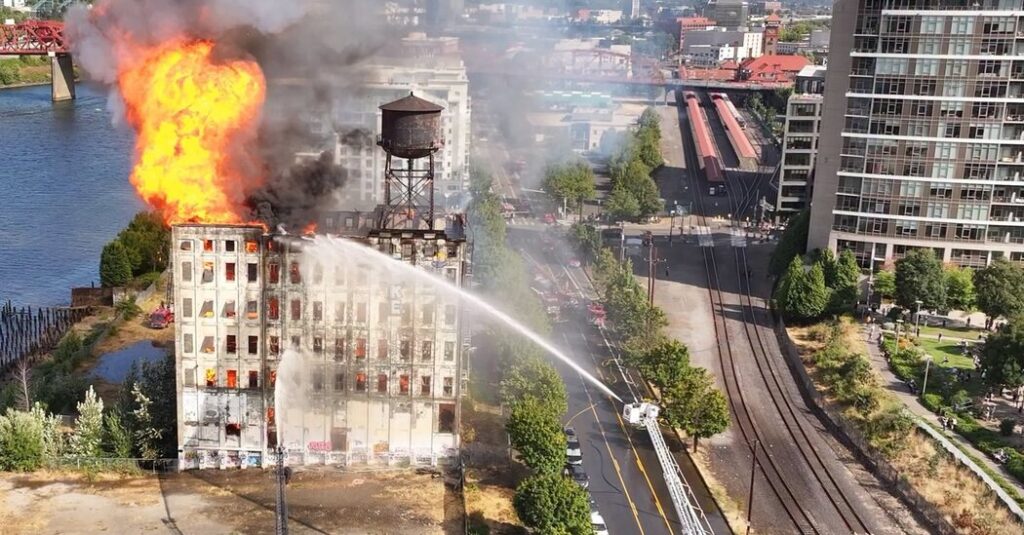 Warehouse Blaze in Portland, Ore., Is Headache for City Over a Week Later