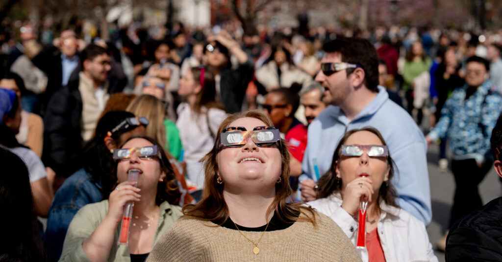 Frenzy for Solar Eclipse Glasses Takes Over London