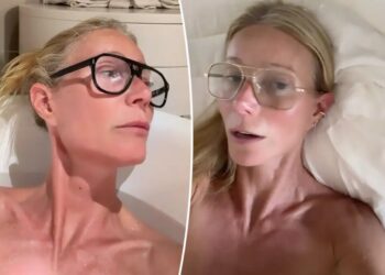 Gwyneth Paltrow stuns fans with racy TikTok debut as she ditches her top in bed