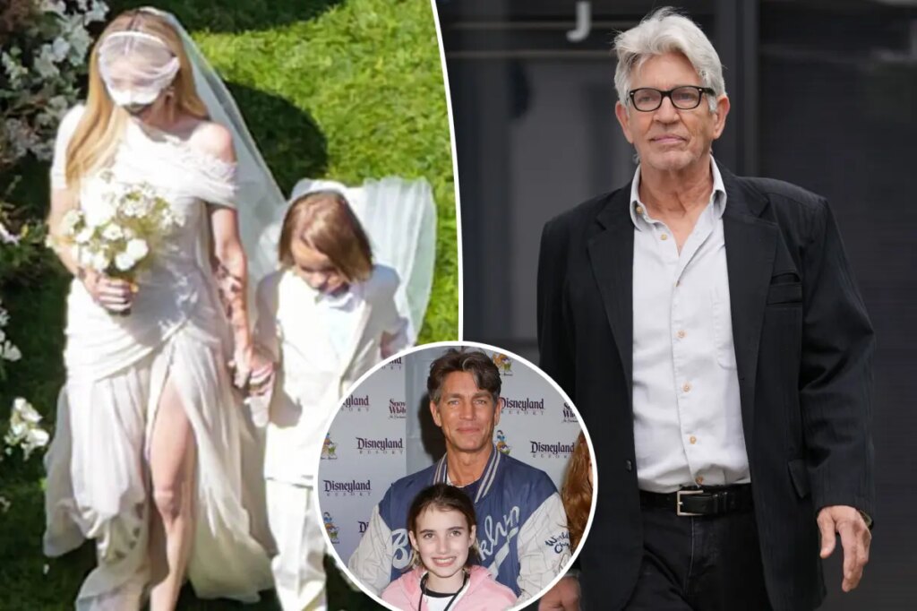 Emma Roberts’ son, 5, walked her down the aisle after dad Eric missed her wedding