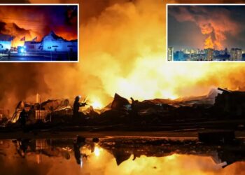 Russian missile and drone barrage in Ukrainian capital region kills at least 15