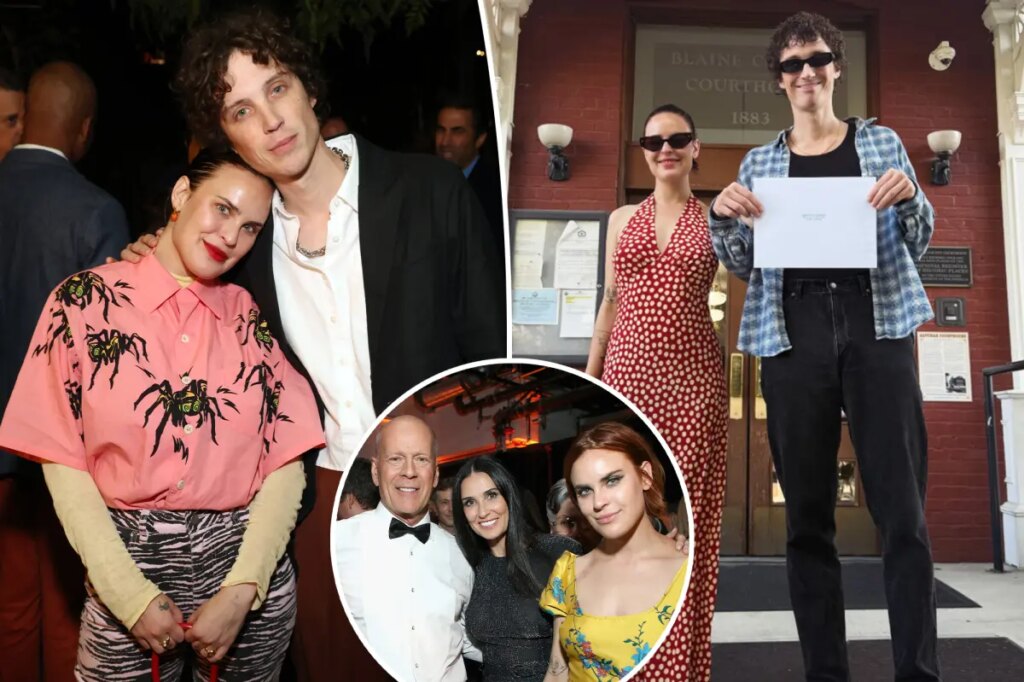 Bruce Willis and Demi Moore’s youngest daughter, Tallulah, marries musician Justin Acee in intimate Idaho wedding