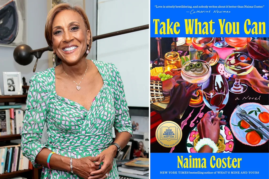 Collage of Robin Roberts and the cover for 