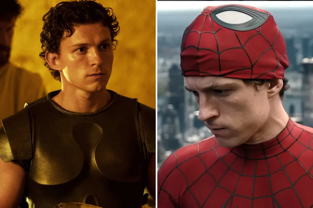 Collage of Tom Holland as Danny in 