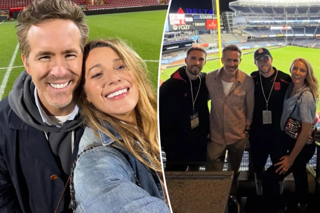 Blake Lively shares rare glimpse of family life with Ryan Reynolds, their 4 kids during NYC soccer match