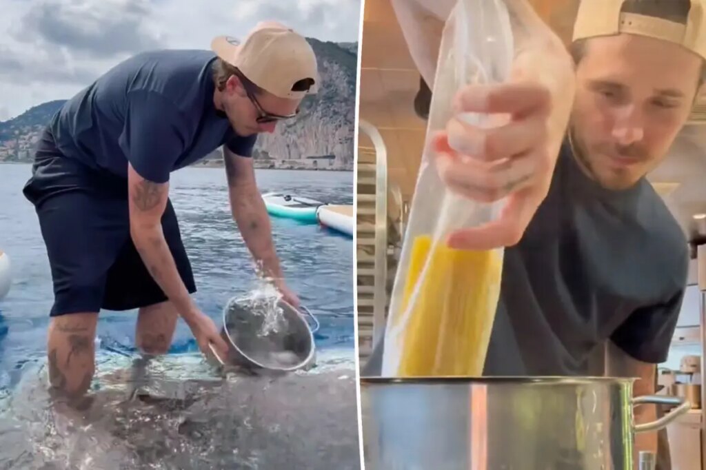Aspiring chef Brooklyn Beckham horrifies fans by cooking pasta with seawater: ‘Is this ragebait?’