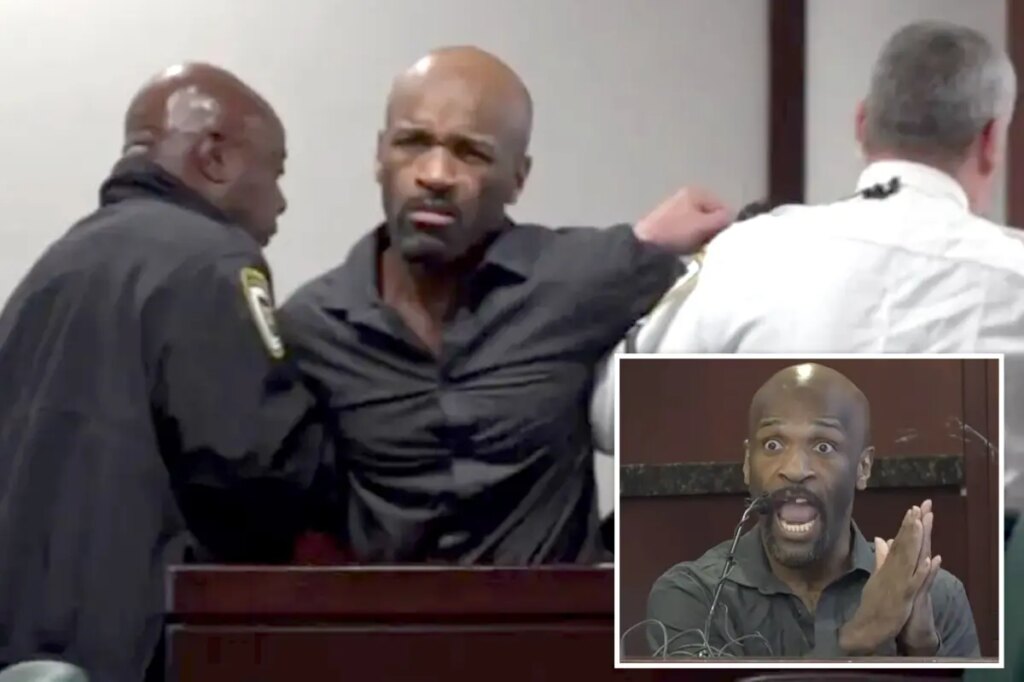 Florida felon dragged out of court during outburst after he’s convicted of kidnapping, raping DoorDash driver