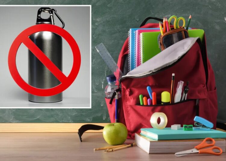 NJ school district bans glass, metal water bottles over fears they’ll be used as weapons