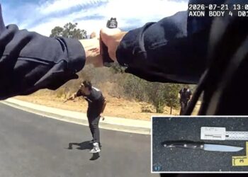 Disturbing bodycam footage shows final moments of knife-wielding autistic man killed by SoCal cops