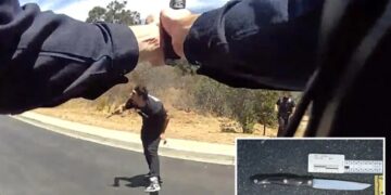 Disturbing bodycam footage shows final moments of knife-wielding autistic man killed by SoCal cops
