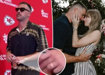 Travis Kelce proudly shows off wedding band ahead of first Chiefs game since wedding to Taylor Swift