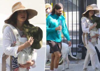Elizabeth Olsen steps out with newborn after quietly welcoming first child with husband Robbie Arnett