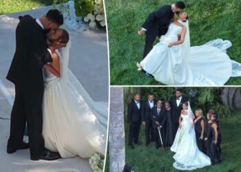 Knicks star Karl-Anthony Towns marries Jordyn Woods in star-studded Malibu wedding
