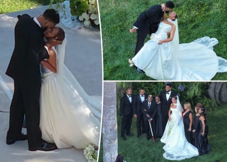 Knicks star Karl-Anthony Towns marries Jordyn Woods in star-studded Malibu wedding