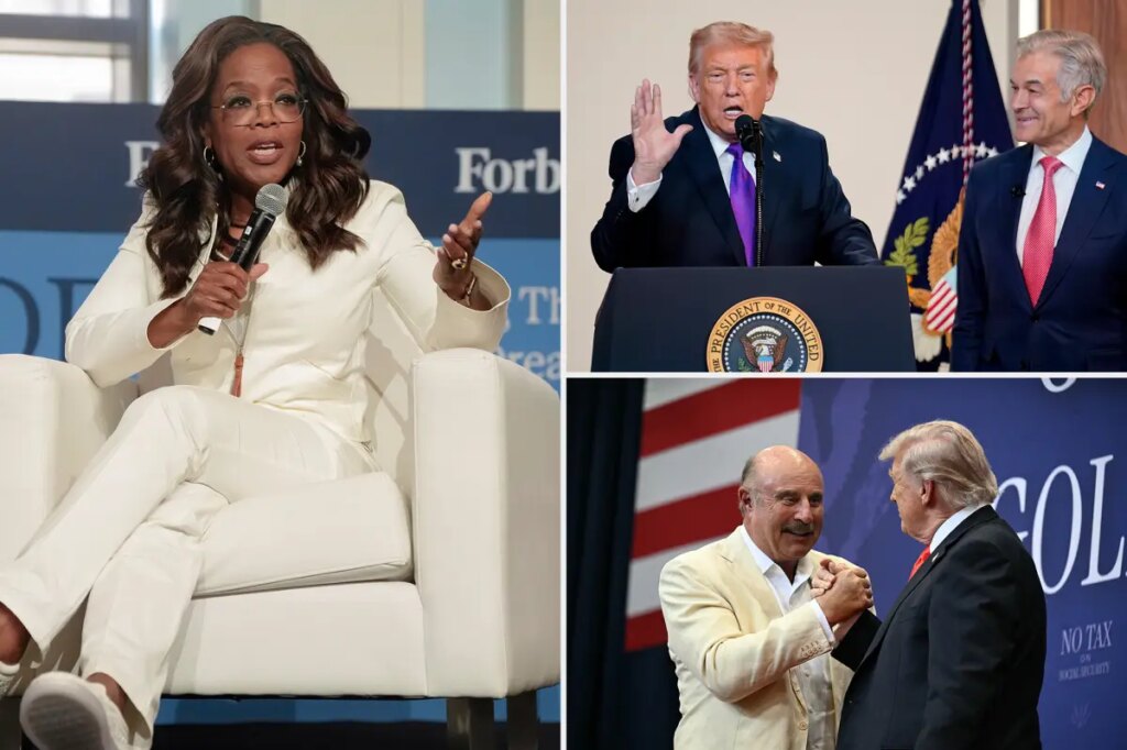 Oprah washes her hands of Dr. Phil, Dr. Oz over their pro-Trump politics: ‘Not one thing to do with me’
