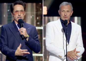 Robert Downey Jr. honors Bob Iger in 4-word sentiment at D23 as ex-Disney boss takes Lakers reigns