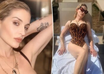 Kelly Osbourne wows in leopard-print swimsuit as she steps ‘away from the madness’