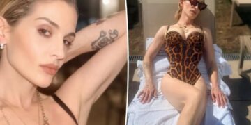Kelly Osbourne wows in leopard-print swimsuit as she steps ‘away from the madness’