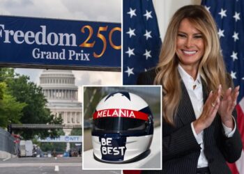 Melania Trump links up with IndyCar for foster kid scholarships — and a stylish new look