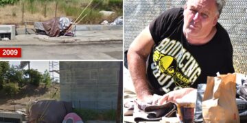 Homeless fixture has spent nearly 20 years on the same LA block — just check Google Maps