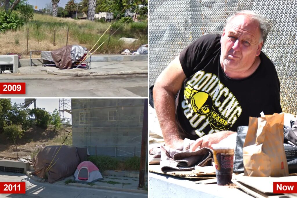 Homeless fixture has spent nearly 20 years on the same LA block — just check Google Maps