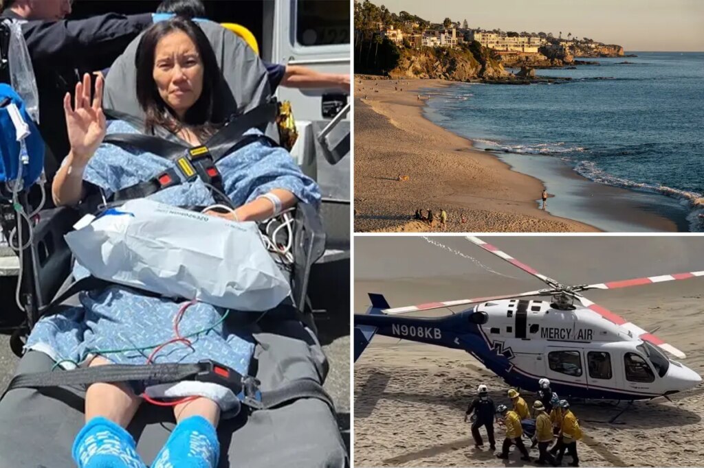 Rogue wave nearly kills mom walking on SoCal beach: ‘Out of nowhere’