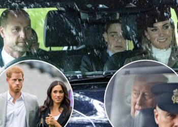 Kate Middleton smiles as she steps out with Prince William, King Charles days after Harry and Meghan’s UK move bombshell