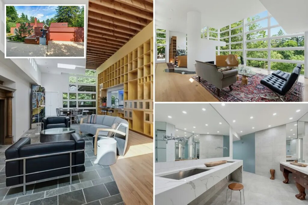Architect’s ‘upside-down wedding cake’ home hits the market for first time