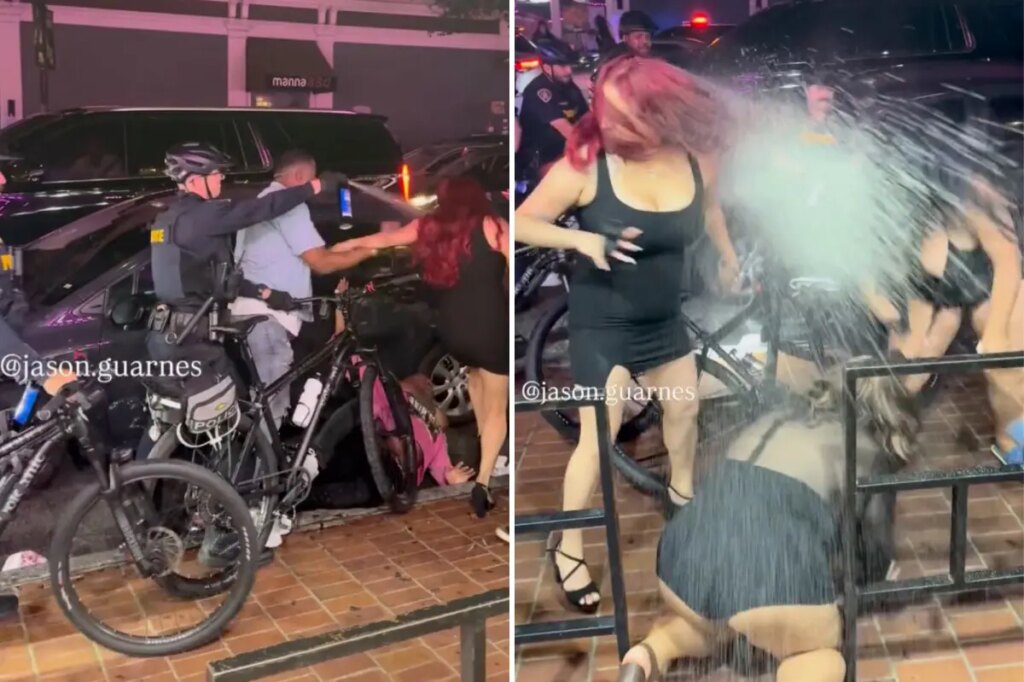 Utter pandemonium as mass street brawl between women breaks out near Tacos El Gordo in San Diego