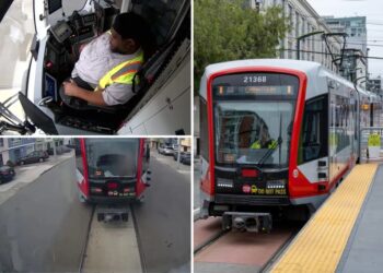 Shocking moment train operator dozes off before slamming into another train caught on camera