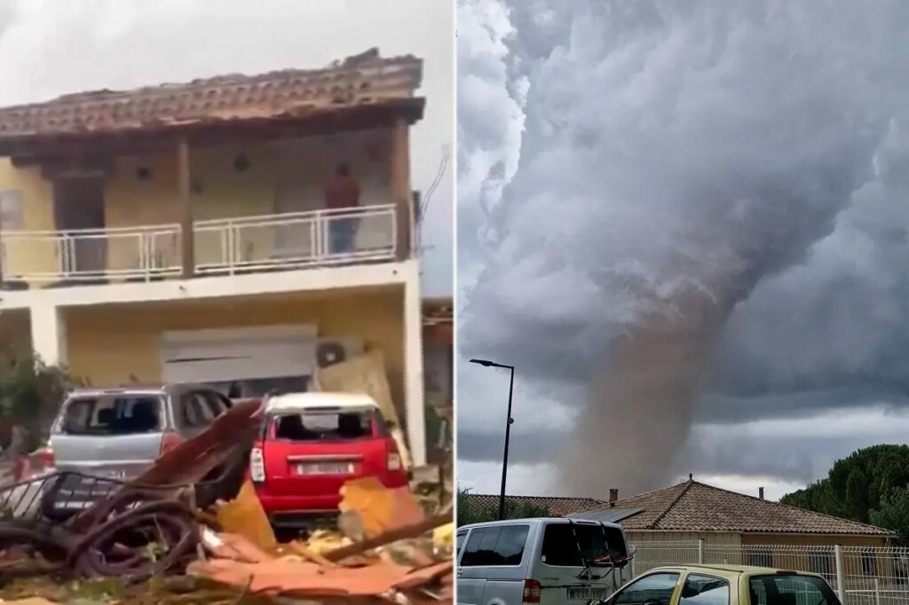 Tornado near Carcassonne in France injures dozens and damages homes